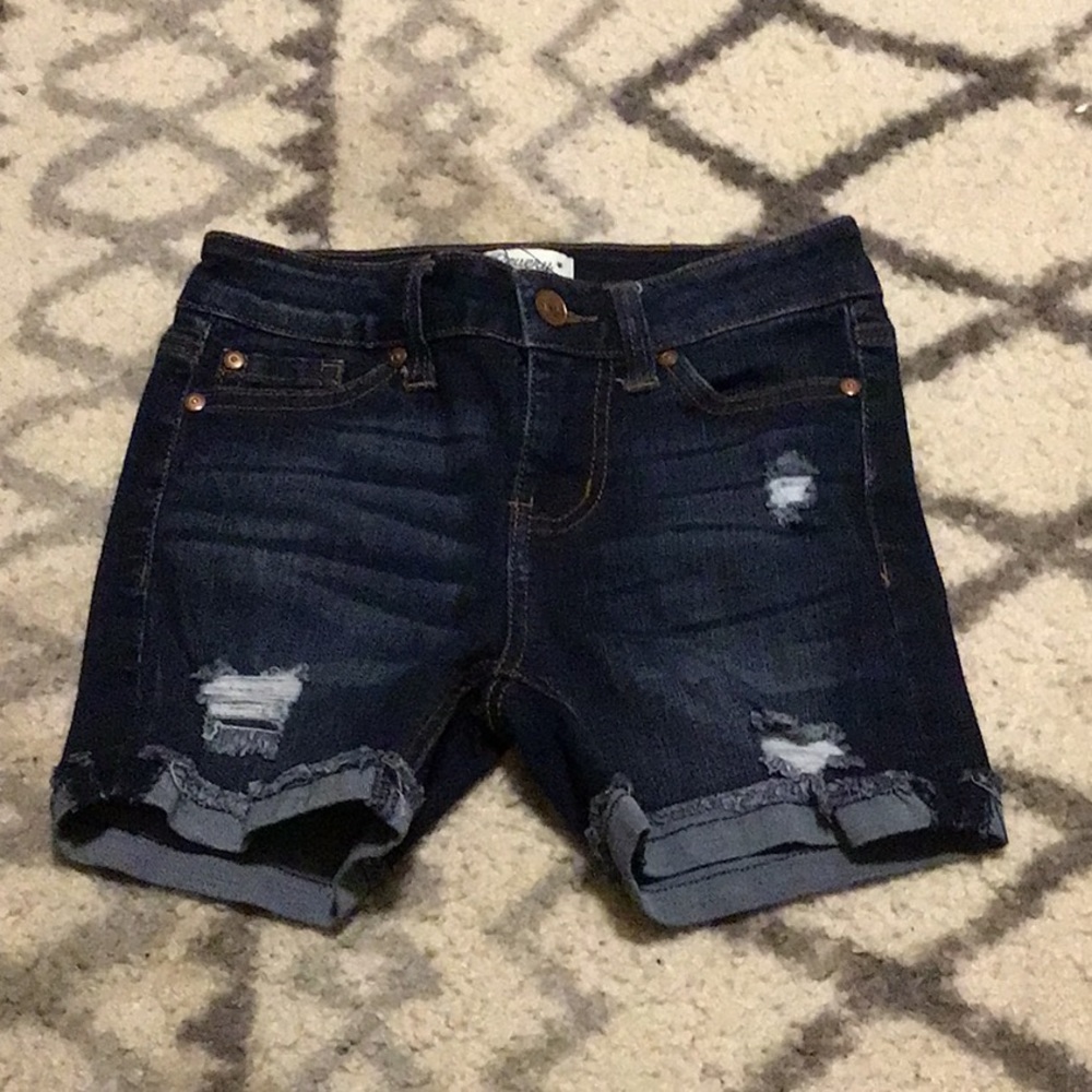 Girls denim shorts size 8